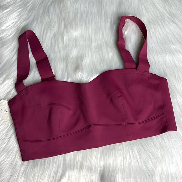 Free People Naomi Dried Rose Longline Bra - Picture 2 of 9